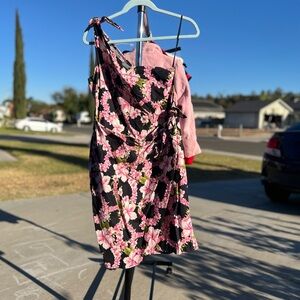 Floral One-Shoulder Dress